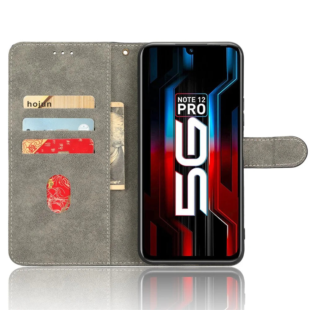 For Infinix Note 12 5G / Note 12 Pro 5G X671 Phone Case PU Leather RFID Blocking Wallet Stand Cover with Strap - Green - 2
