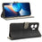 For Infinix Zero 20 4G X6821 Phone Stand Case RFID Blocking PU Leather Wallet Cover with Strap - Black - 3