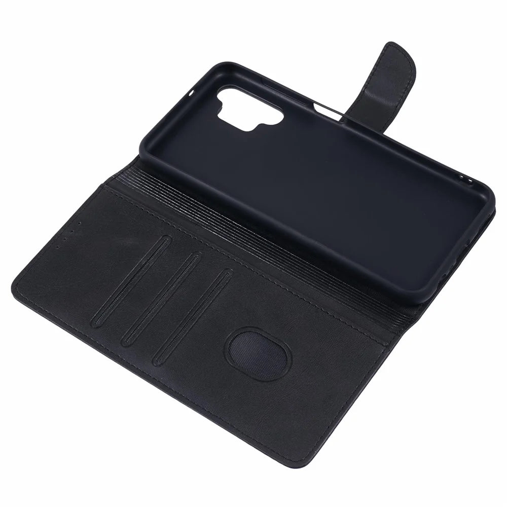 For Samsung Galaxy A04s 4G (164.7mm) / A13 4G Cover Leather Phone Case Stand Wallet - Black - 5