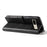 For Google Pixel 7 5G Square Clasp Phone Cover Scratch-resistant Flip Leather Phone Case with Stand Wallet - Black - 3