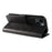 For iPhone 14 Anti-drop Cell Phone Cover Stand Square Clasp Leather Protective Phone Case with Wallet - Black - 3