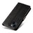 For iPhone 14 Plus Stand Leather Phone Cover Square Clasp Smartphone Case with Wallet - Black - 5