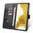For Samsung Galaxy S23+ Anti-scratch Phone Cover Square Leather Mobile Phone Case with Stand Wallet - Black - 2