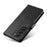 For Samsung Galaxy S23+ Anti-scratch Phone Cover Square Leather Mobile Phone Case with Stand Wallet - Black - 4