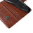 For Samsung Galaxy A34 5G Leather Phone Cover Square Magnetic Clasp Case with Stand Wallet - Brown - 4