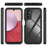 For Samsung Galaxy A14 5G / A14 4G Phone Case PC + TPU Clear Phone Cover with Built-in PET Screen Protector - Black - 4