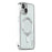 ENKAY HAT PRINCE Electroplating Phone Case for iPhone 14 Plus Magnetic Clear TPU Cover with Lens Protector - Silver - 1