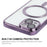 ENKAY HAT PRINCE Electroplating Phone Case for iPhone 14 Plus Magnetic Clear TPU Cover with Lens Protector - Silver - 4