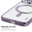 ENKAY HAT PRINCE Electroplating Phone Case for iPhone 14 Plus Magnetic Clear TPU Cover with Lens Protector - Silver - 5