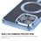 ENKAY HAT PRINCE For iPhone 13 Pro Magnetic Phone Cover Clear Electroplating Frame Lens Protection TPU Case - Silver - 4