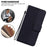 Protective Phone Case For Realme 10 Pro+ 5G , Stand Imprinted Leather Cell Phone Cover Wallet - Black - 4