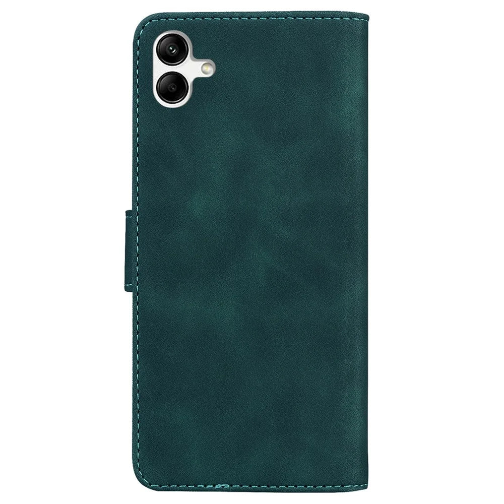For Samsung Galaxy A04e 4G / F04 4G / M04 4G Leather Phone Case Butterfly Pattern Printing Wallet Phone Stand Cover - Green - 7