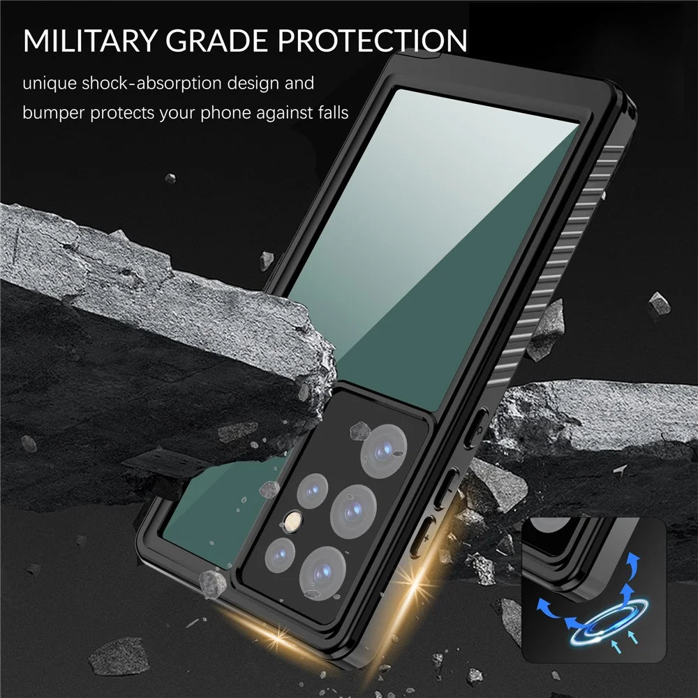 REDPEPPER FS Series For Samsung Galaxy S23 Ultra Waterproof Phone Case with Screen Protector P68 Full-Body Sturdy Cover [Support Fingerprint Unlock] - 5