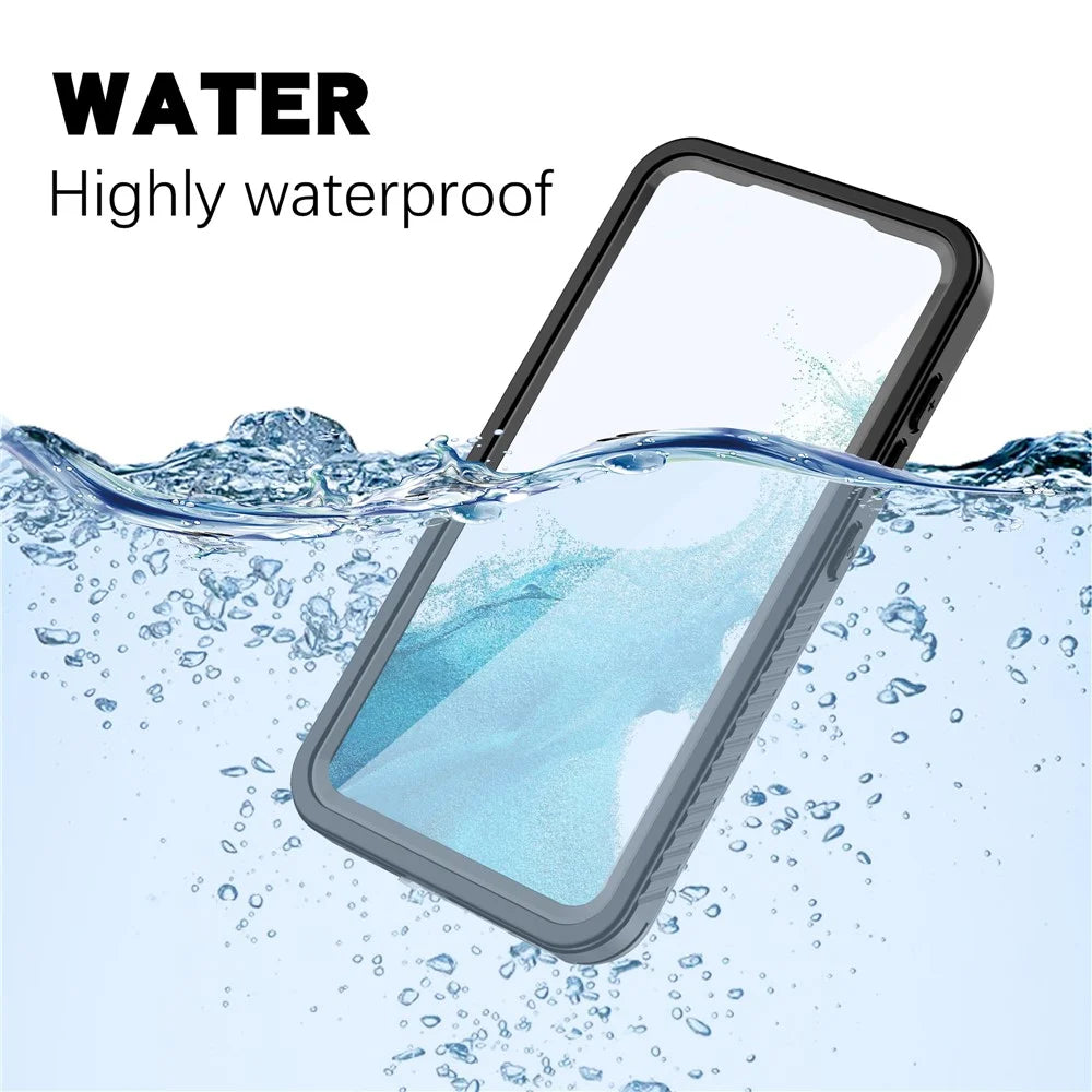 REDPEPPER FS Series Waterproof Case for Samsung Galaxy S23 , IP68 Certified Clear Phone Cover with Screen Protector [Support Fingerprint Unlock] - 4
