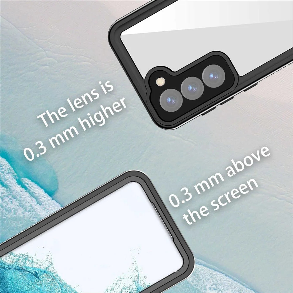 REDPEPPER FS Series Waterproof Case for Samsung Galaxy S23 , IP68 Certified Clear Phone Cover with Screen Protector [Support Fingerprint Unlock] - 6
