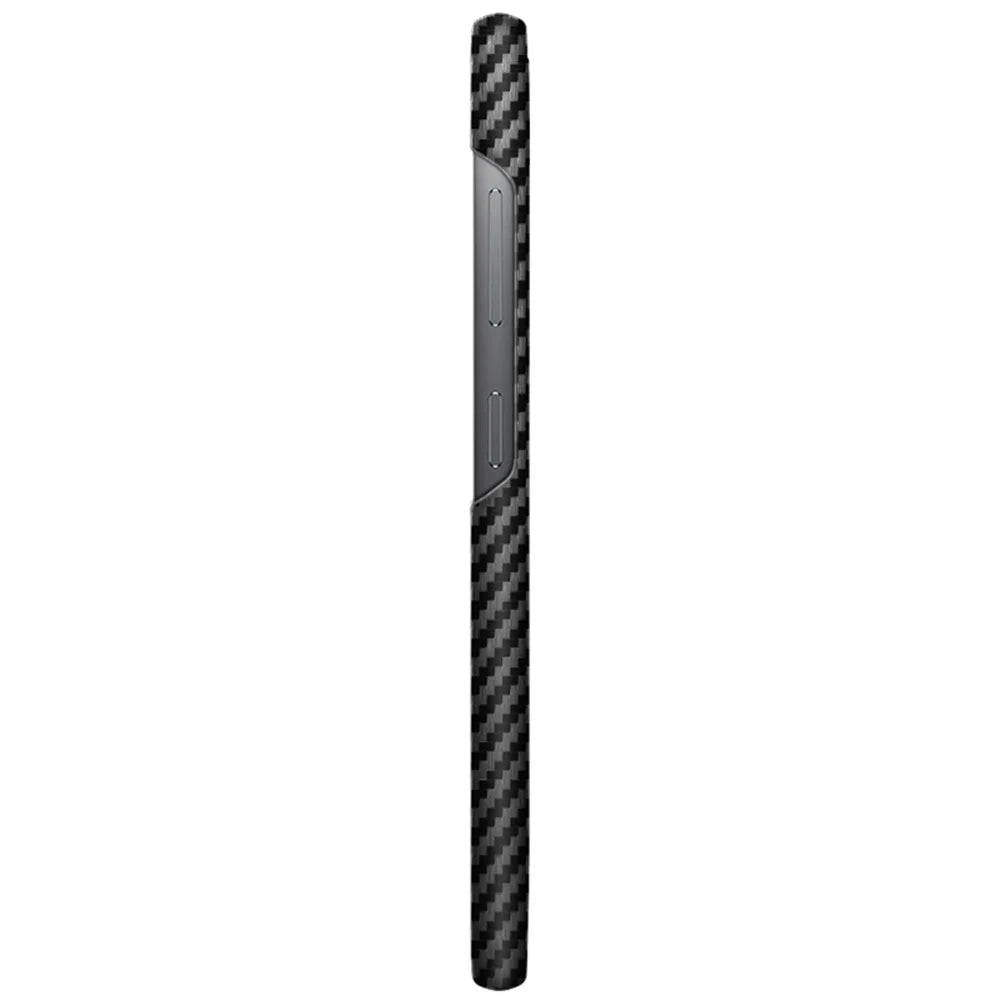 IMAK Ruiyi Series for Samsung Galaxy S23 PU Leather + PC Phone Case Carbon Fiber Texture Back Cover - 6