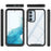For Samsung Galaxy A34 5G PC + TPU Phone Case Shockproof Phone Cover with PET Screen Protector - Black - 5