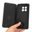 For OnePlus Ace 2 5G / 11R 5G Wallet Stand Phone Case PU Leather Imprinted Rhombus Pattern Phone Cover - Black - 4