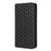 For OnePlus Ace 2 5G / 11R 5G Wallet Stand Phone Case PU Leather Imprinted Rhombus Pattern Phone Cover - Black - 7