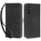 For Samsung Galaxy A24 4G (162.1 x 77.6 x 8.3mm) RFID Blocking Phone Cover Wallet Stand Leather Case with Strap - Black - 1