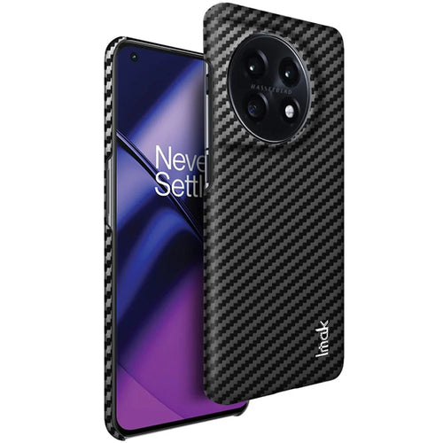 IMAK Ruiyi Series for OnePlus 11 5G Carbon Fiber Texture Phone Case Leather Coated PC Anti-drop Phone Cover - 1