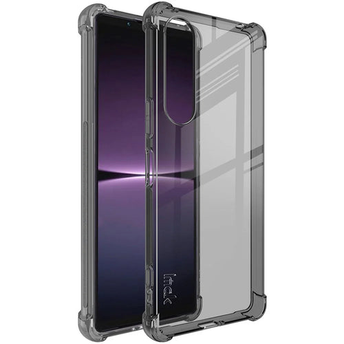 IMAK For Sony Xperia 1 V TPU Phone Case Airbag Drop Protection Cover - Transparent Black - 1