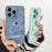 For iPhone 14 Pro Astronaut Pattern TPU Phone Case Drop-proof Smartphone Back Cover - Green - 7