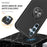 For Samsung Galaxy A54 5G PC+TPU Drop-proof Cover Rotary Ring Kickstand Phone Case - Black - 3