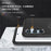 For Samsung Galaxy A54 5G PC+TPU Drop-proof Cover Rotary Ring Kickstand Phone Case - Black - 5