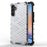For Samsung Galaxy A34 5G Honeycomb Texture Protective Phone Case TPU+PC Shockproof Phone Cover - Grey - 1