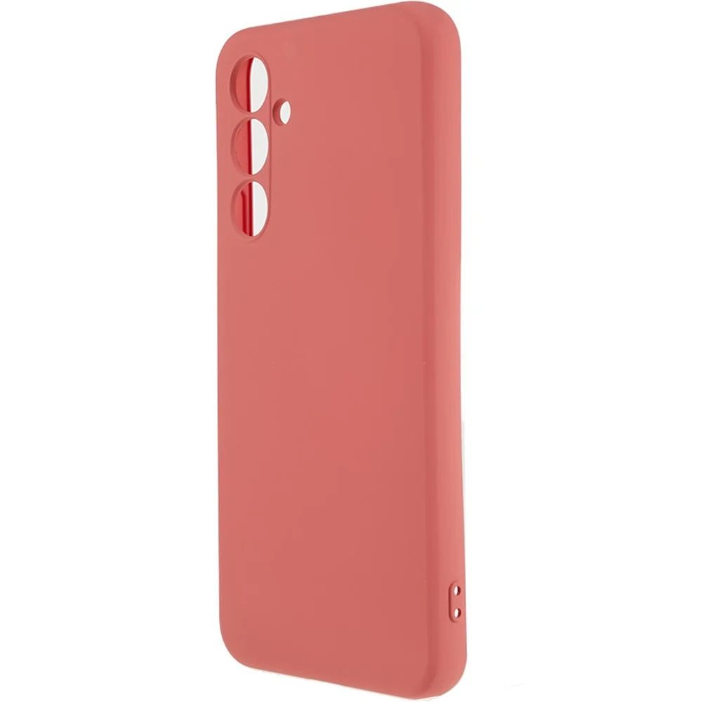 For Samsung Galaxy A54 5G Phone TPU Case Fiber Lining Rubberized Cell Phone Cover - Hawthorn Red - 3