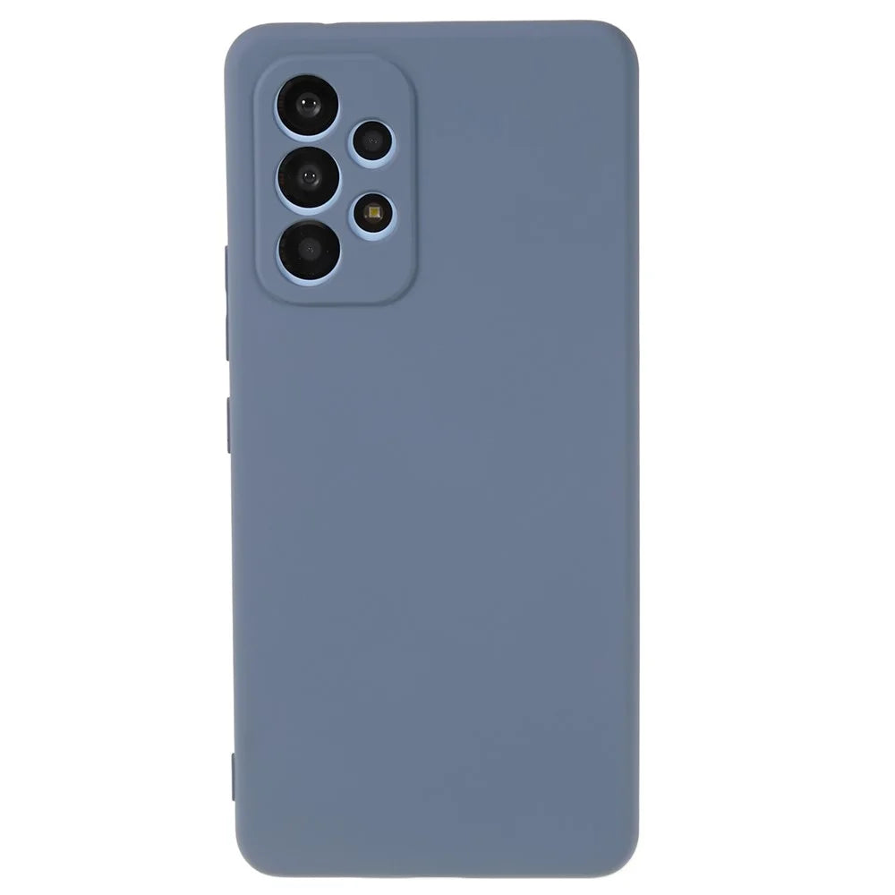 For Samsung Galaxy A53 5G Soft TPU Case Rubberized Anti-Scratch Fiber Lining Inside Phone Cover - Lavender - 2