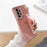 For Samsung Galaxy A53 5G Kickstand Strap Phone Case Heart Pattern Electroplating TPU Back Cover - Pink - 2