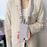 For iPhone 13 6.1 inch Liquid Silicone Card Slot Phone Case Anti-Scratch Shockproof Cover with Long Strap - Grey - 3