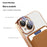 For iPhone 14 Anti-Drop Magnetic Back Cover TPU + PC Phone Case with Card Bag - Blackish Green - 5