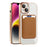 For iPhone 14 Plus TPU + PC Mobile Case Anti-scratch Magnetic Cover with Card Bag - Blackish Green - 2