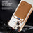 For iPhone 14 Plus TPU + PC Mobile Case Anti-scratch Magnetic Cover with Card Bag - Blackish Green - 6