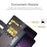 For Sony Xperia 1 V Case Genuine Split Leather Phone Cover with Wallet Stand - Black - 6