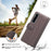 For Sony Xperia 1 V Case Genuine Split Leather Phone Cover with Wallet Stand - Black - 7