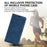 For Sony Xperia 1 V Skin-touch Leather Phone Case Stand Wallet Protective Phone Cover - Blue - 6