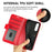 For Sony Xperia 10 V Leather Wallet Flip Cover Crazy Horse Texture Stand Phone Case with TPU Inner Shell - Red - 6