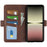 For Sony Xperia 10 V Leather Phone Stand Case Calf Texture Cell Phone Wallet Cover - Brown - 2