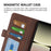 For Sony Xperia 10 V Leather Phone Stand Case Calf Texture Cell Phone Wallet Cover - Brown - 5