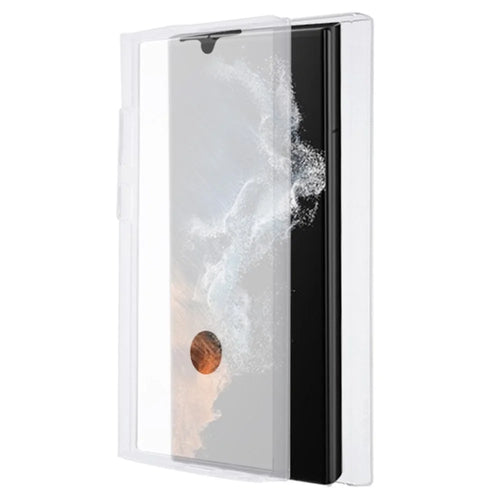 For Samsung Galaxy S23 Ultra TPU + Acrylic Clear Case Full Body Protection Phone Cover with PET Screen Protector - 1