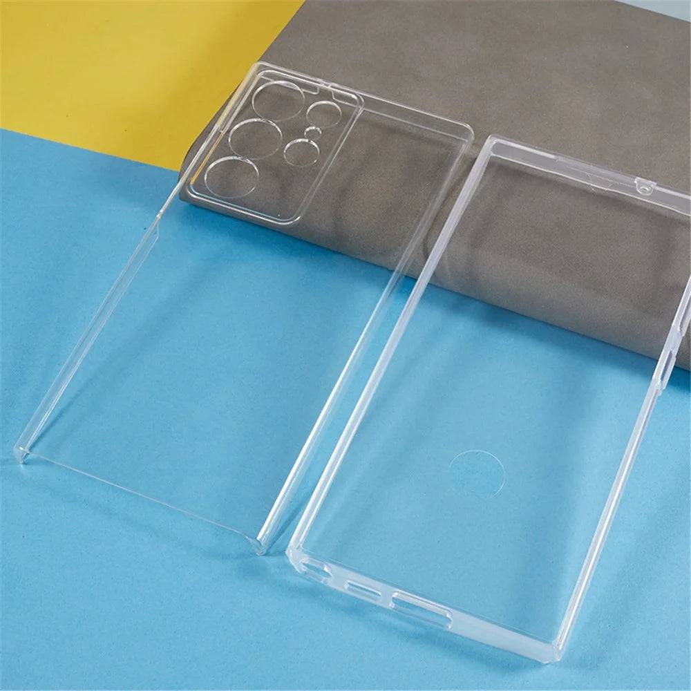 For Samsung Galaxy S23 Ultra TPU + Acrylic Clear Case Full Body Protection Phone Cover with PET Screen Protector - 3
