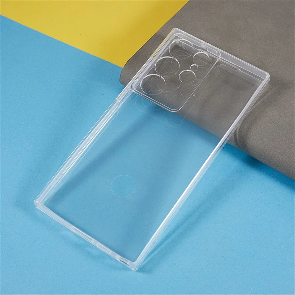 For Samsung Galaxy S23 Ultra TPU + Acrylic Clear Case Full Body Protection Phone Cover with PET Screen Protector - 4