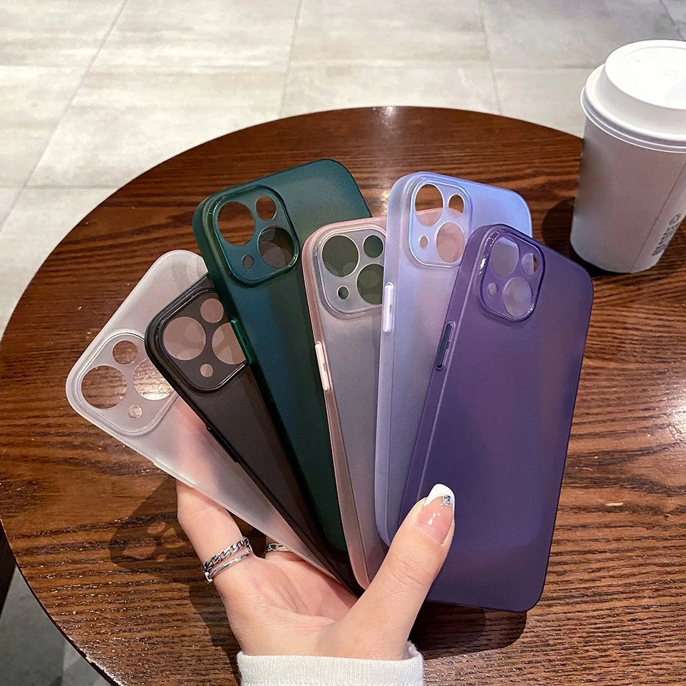 For iPhone 14 Plus Slim Matte Case TPU Precise Cutout Soft Back Protective Phone Cover - Blue - 7