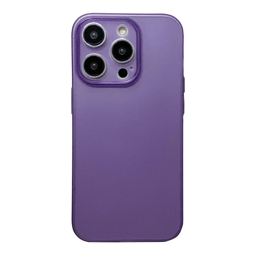 Shockproof Slim Case for iPhone 14 Pro Max TPU Cover Precise Cutout Matte Phone Case - Dark Purple - 1