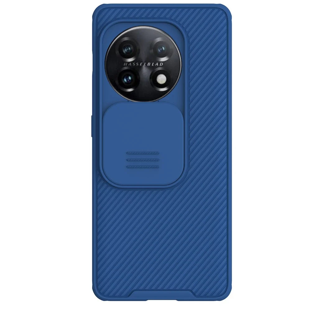 NILLKIN CamShield Pro for OnePlus 11 5G PC+TPU Phone Case Camera Slide Cover Phone Shell - Blue - 1
