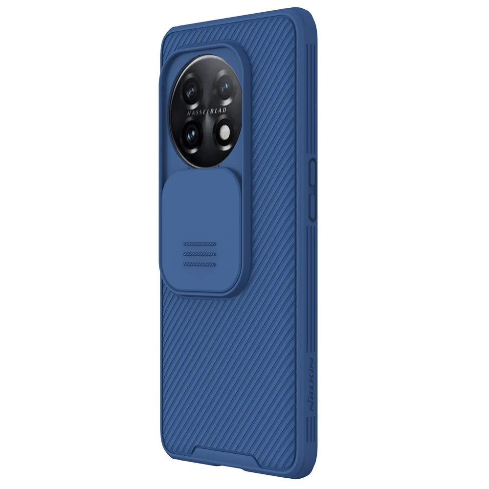 NILLKIN CamShield Pro for OnePlus 11 5G PC+TPU Phone Case Camera Slide Cover Phone Shell - Blue - 4